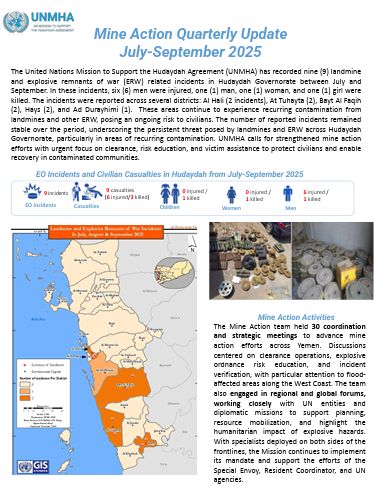 cover for Mine Action update