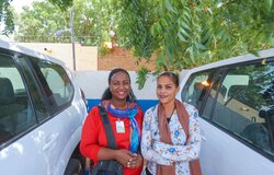 Nema and Somaya, UNITAMS women drivers